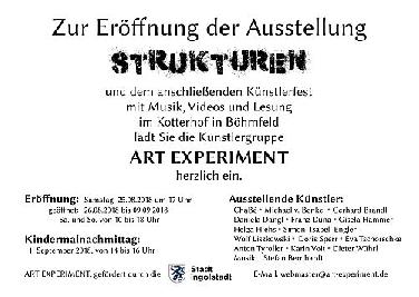 Ausstellung "Strukturen" im Böhmfelder Kotterhof